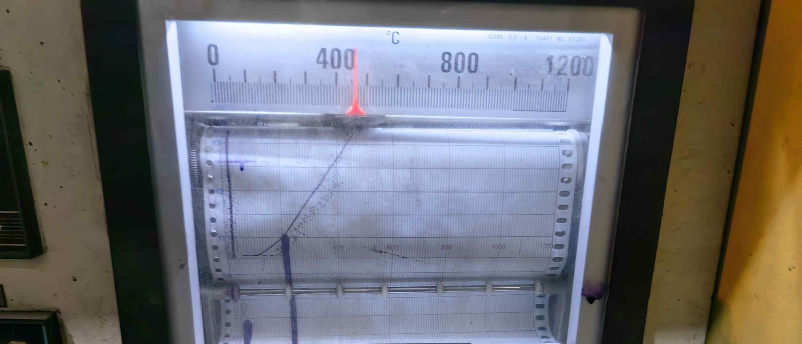 PWHT: temperature chart recorder